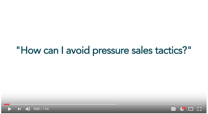 How Can I Avoid Pressure Sales Tactics?
